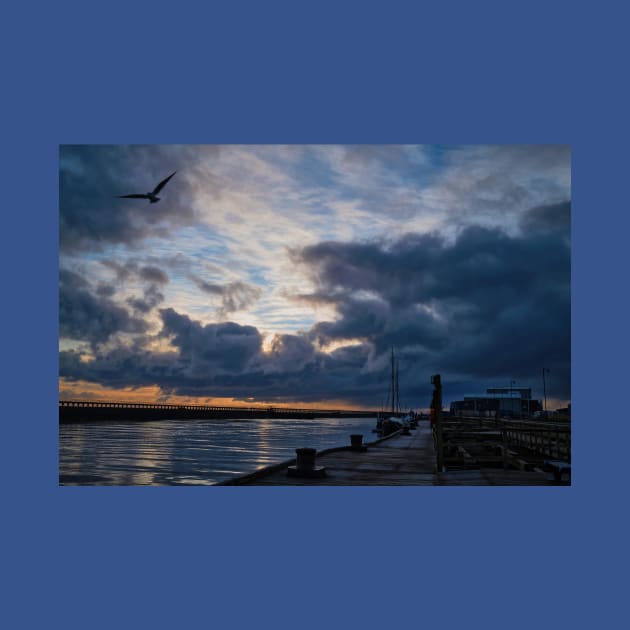 Winter sunrise on the River Blyth in Northumberland by Violaman