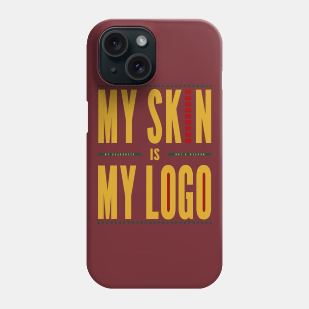 My Skin is My Logo - Golden Font Phone Case by Pointless_Peaches