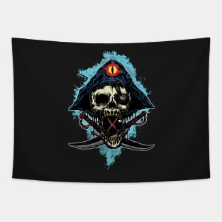 PIRATE SKULL Tapestry