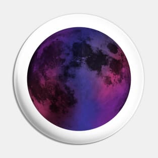 Watercolor moon Pin