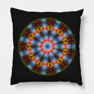 Colourful Magic Ring Mandala Pillow