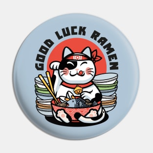 Good luck cat Pin