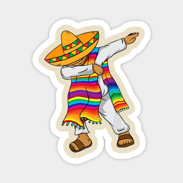 Hispanic Heritage Month Shirt Mexico Boy Men Dabbing Mexican Magnet by Eleam Junie