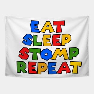 Eat sleep stomp repeat Tapestry