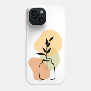 Abstract flower vase Phone Case