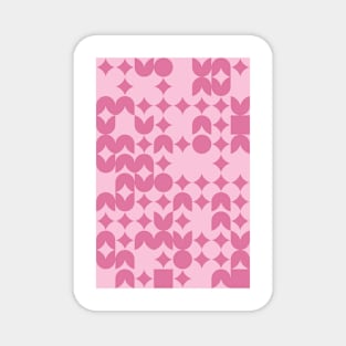 Valentines Day Geometric Pattern - Flowers #9 Magnet