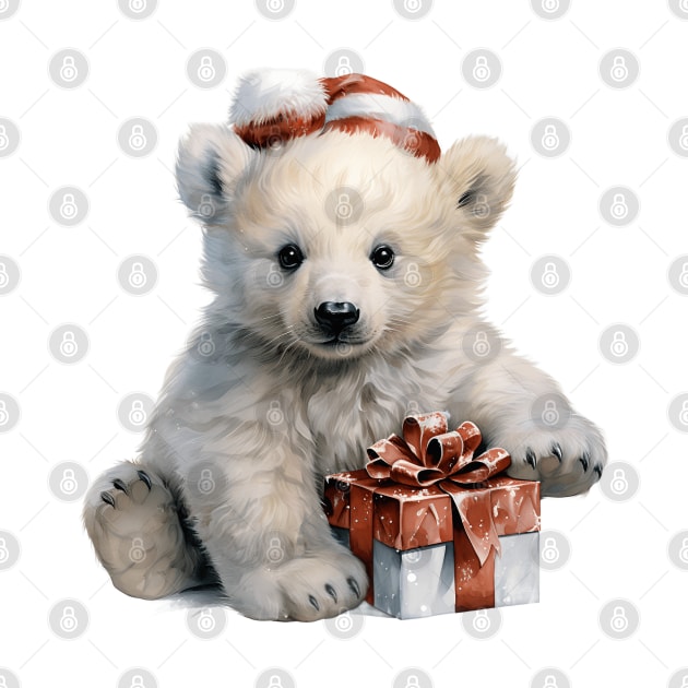 Christmas Polar Bear by Chromatic Fusion Studio