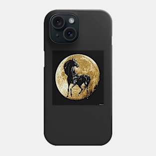 Horse:  Black Beauty and a Harvest Moon Phone Case