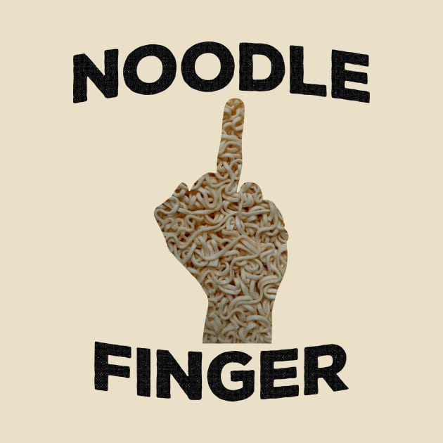 NOODLE FINGER Funny Middle Finger Pun for Sarcastic People Gift by Arteestic