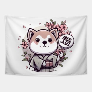 Shiba Inu kimono japanese culture Tapestry