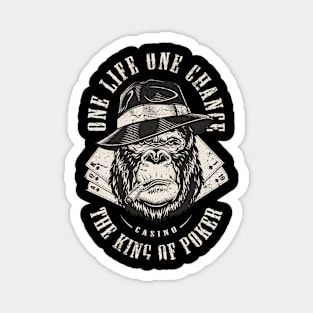 Monkey Poker Magnet