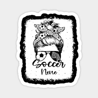 Soccer Nene Vintage Leopard Messy Bun Bleached Magnet