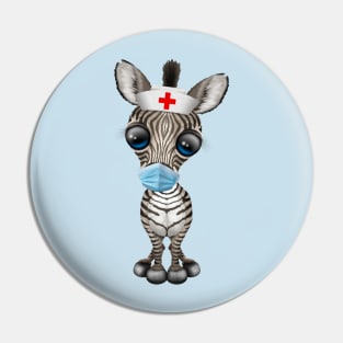 Cute Baby Zebra Nurse Pin