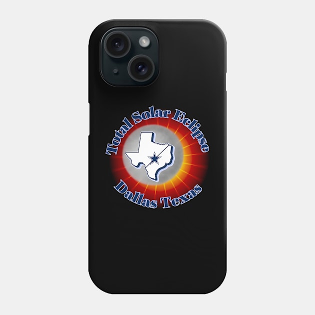 Dallas Total Solar Eclipse Phone Case by Total Solar Eclipse