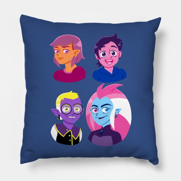 Pride House Pillow by SolarNovae