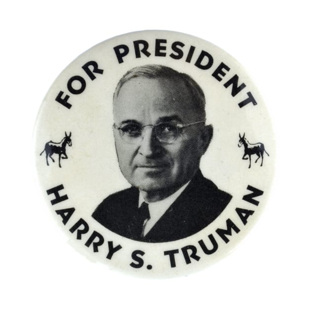 Harry S Truman Presidential Campaign Button Design by Naves