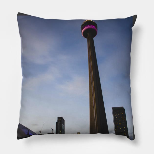 CN Tower Pillow by Lynchreborn