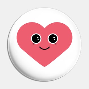 Kawaii Heart Shirt Pin