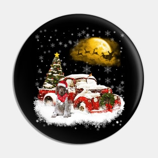 Red Truck Xmas Tree German Shorthaired Pointer Christmas Pin