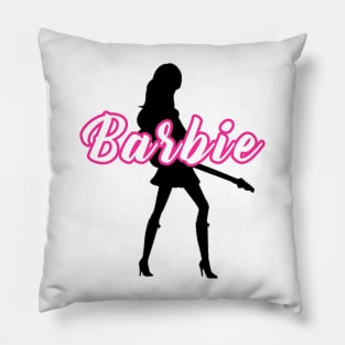 Barbie silhouette Pillow