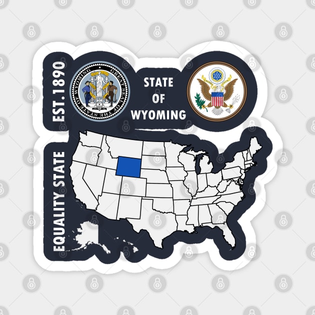 State of Wyoming Magnet by NTFGP
