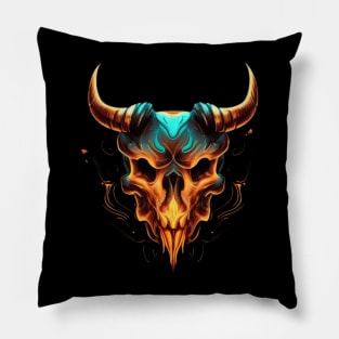Bull skull Pillow