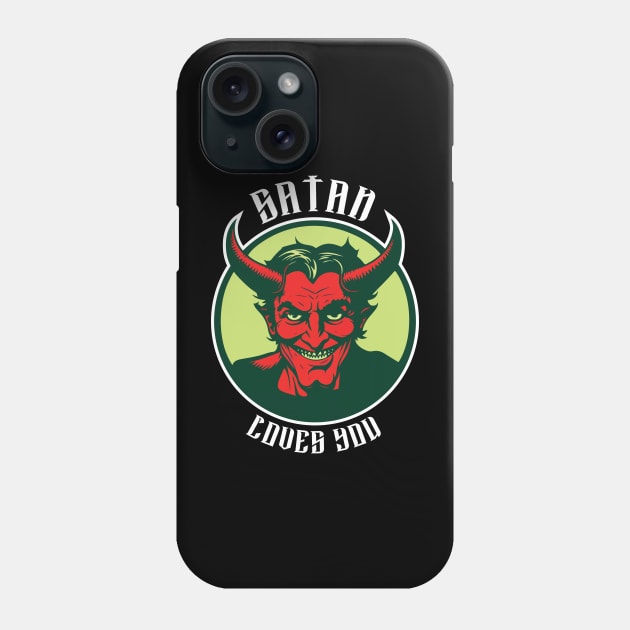 satan loves you Phone Case by vectrus