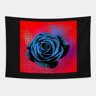 Pop art, rose blue, red Tapestry