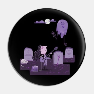 Graveyard metal Pin