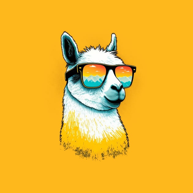 Retro Llama by DesignedbyWizards