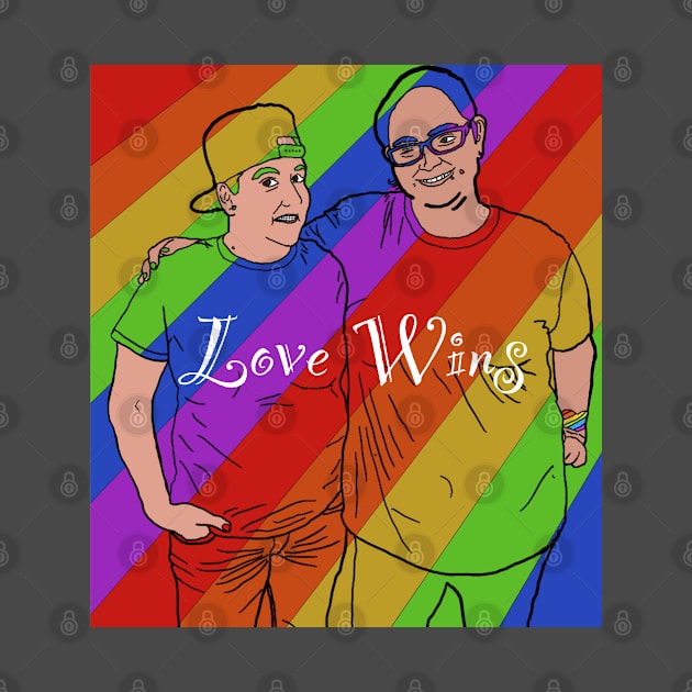 Love Wins - Lesbian by ValeksGayArt