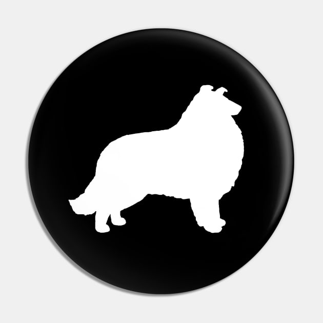 Collie Silhouette Pin by Coffee Squirrel