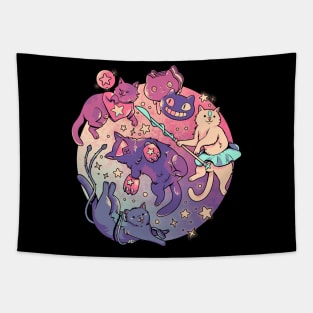 Crystal Cats Tapestry