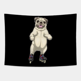 Pug Inline skating Roller skates Tapestry