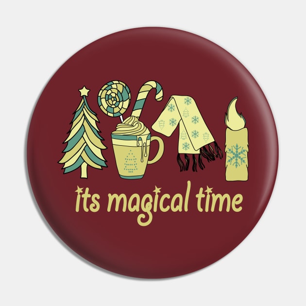 Tis the Season New Year Vibes Tree coffee Love Cute Holiday Pin by Day81