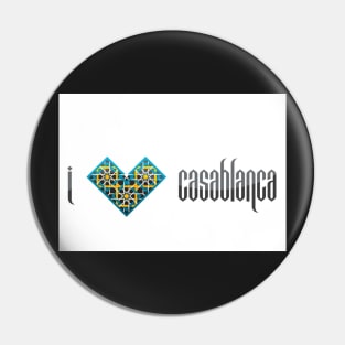 I Love Casablanca Pin