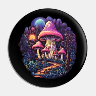 Mushroom Hut in a Magical Forest Pin