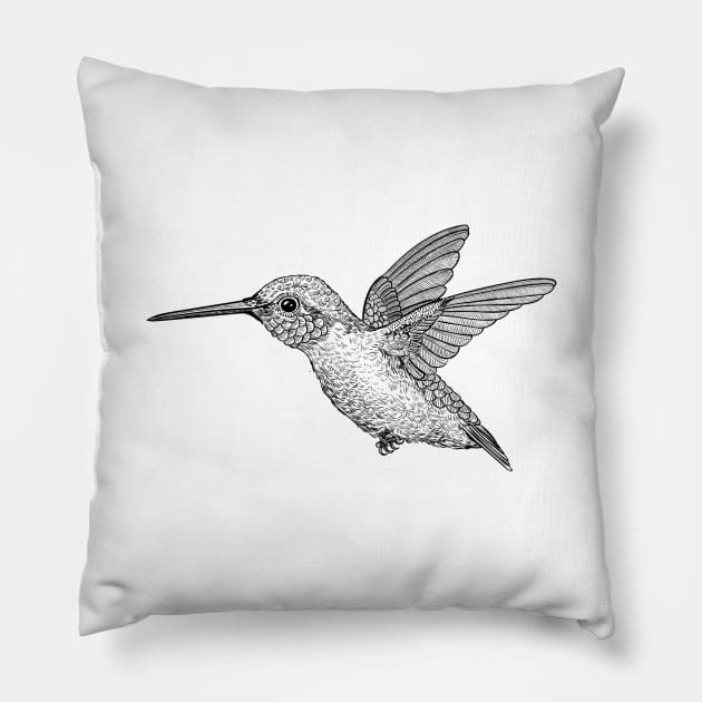 Hummingbird 5 Pillow by katerinamk