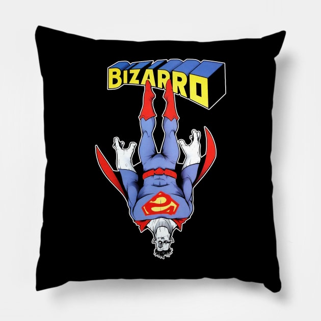 Bizarro (Black Print) Pillow by Nerdology