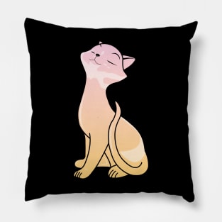 Peach Melba Kitsch Cat Pillow