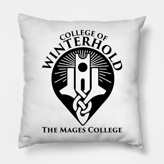 College of Winterhold - The Mages College Pillow by Meta Cortex