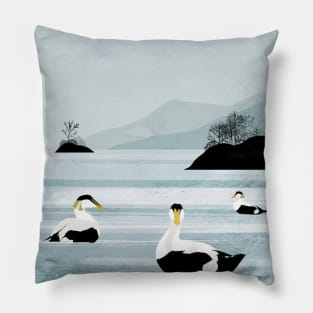 Eider Ducks Pillow