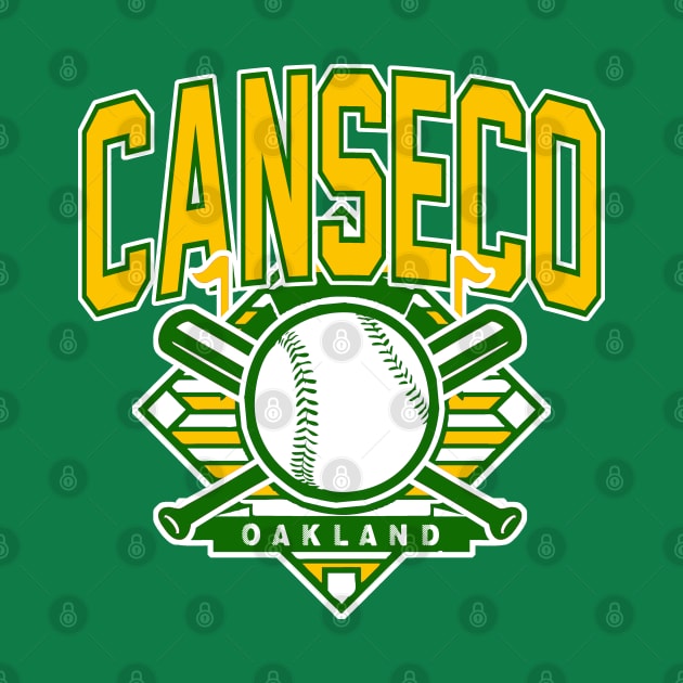 Vintage Oakland Baseball Canseco by funandgames