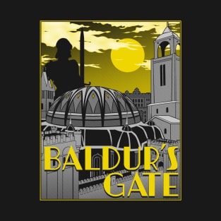 Travel Poster: Baldur's Gate T-Shirt