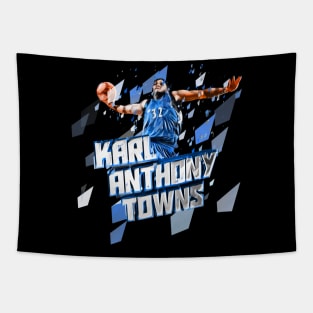 Karl Anthony Towns Artwork Tapestry