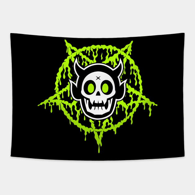 Plastic Vampire Slimeagram Tapestry by chrisraimoart