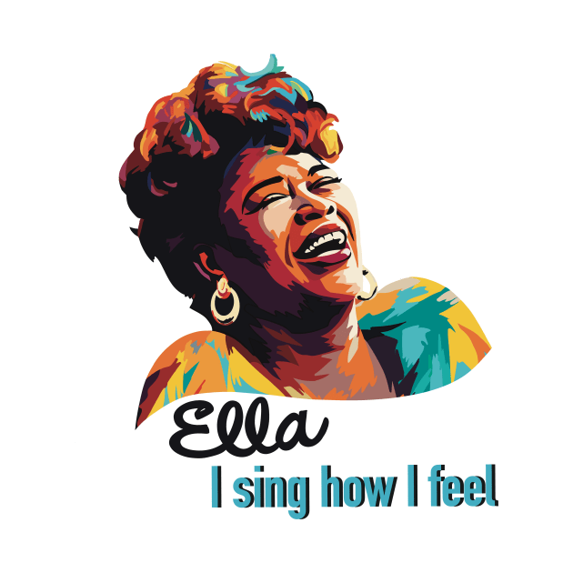 Ella Fitzgerald Fan Art for Jazz Lovers by LozsArt by LozsArt