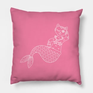 Flirty Little Purrmaid Pillow