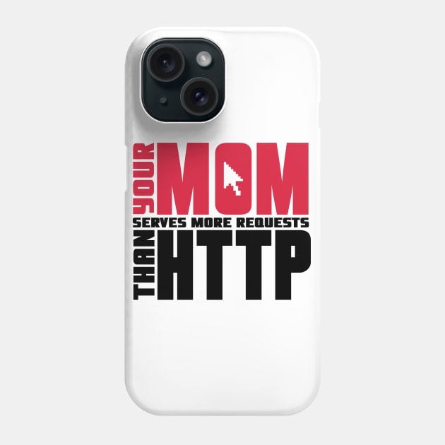 Http Mom Joke Phone Case by nektarinchen