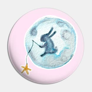 Wish Upon a Bunny Moon Pin